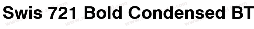 Swis 721 Bold Condensed BTttf字体转换
